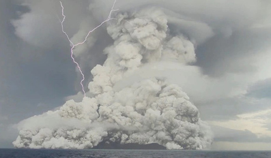Volcanic eruption in Tonga